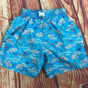 Boy's 12 Mos Shark Swim Trunks
